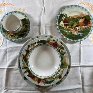 Farberware Country Life Massive 33 Piece set Retroneu Hannah Green 333